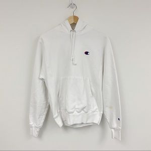 White champion hoodie men’s Sz S